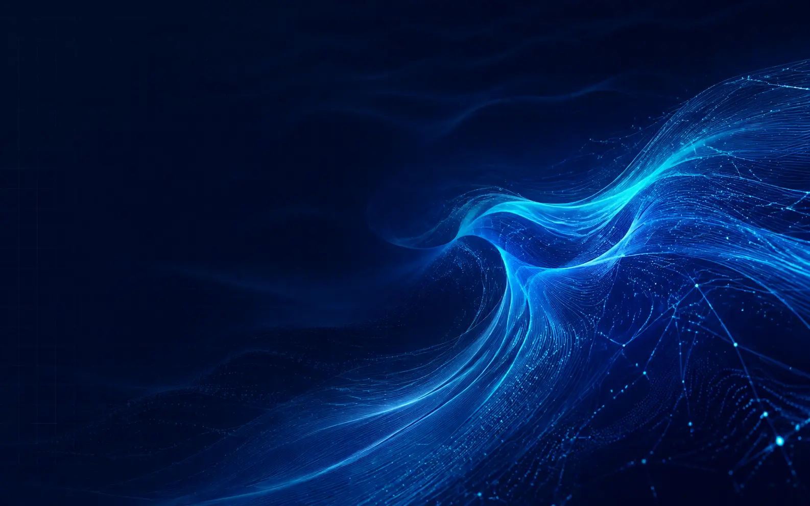 Abstract luminous blue digital wave